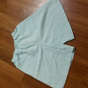 Comfy aqua grandma shorts